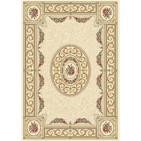 Dynamic Rugs Ancient Garden 5 ft. 3 in. x 7 ft. 7 in. 57226-6464 Rug - Ivory AN69572266464